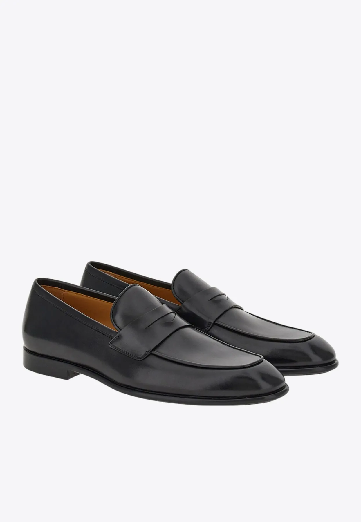 Funes Leather Penny Loafers