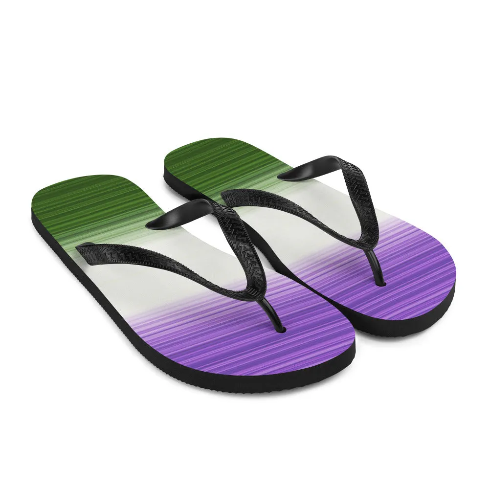 Genderqueer Gradient Flip Flops