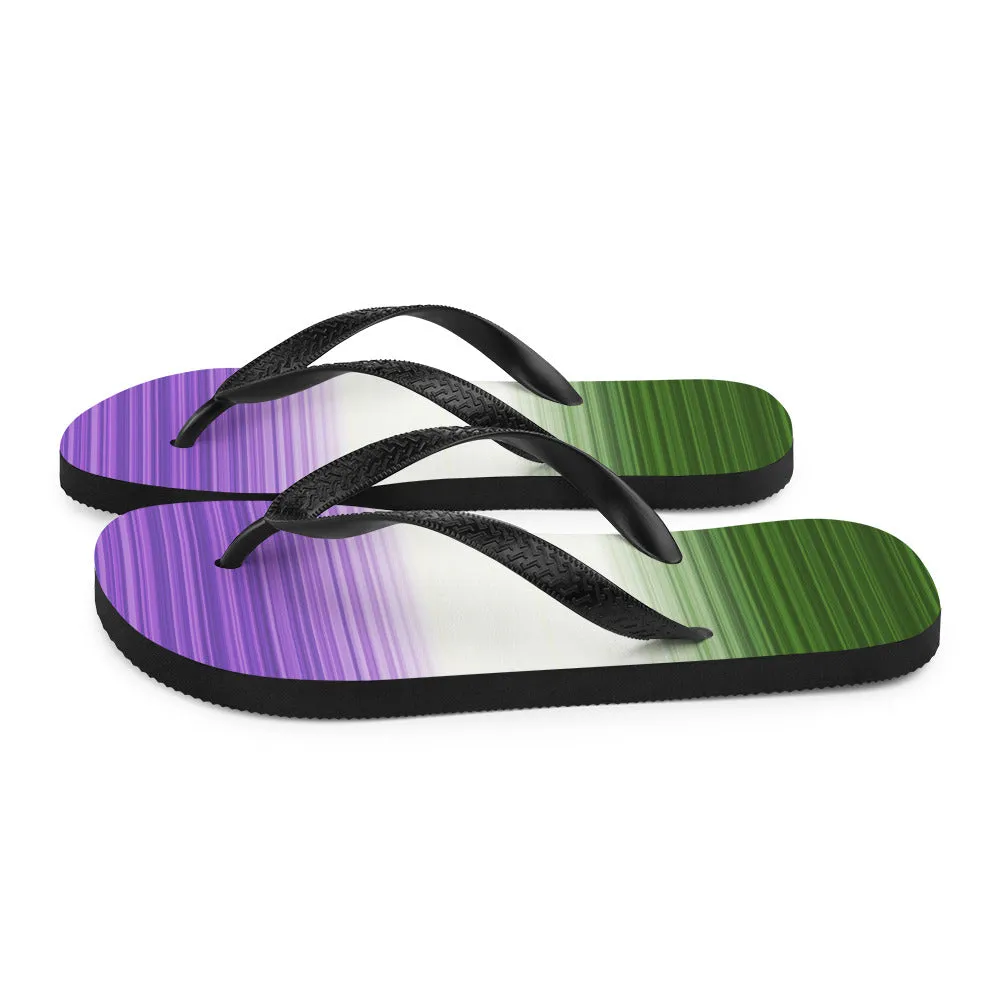 Genderqueer Gradient Flip Flops