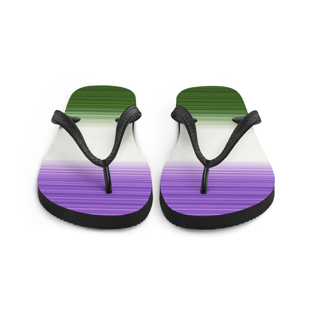 Genderqueer Gradient Flip Flops