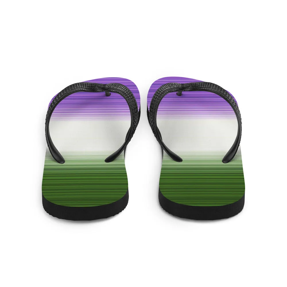 Genderqueer Gradient Flip Flops