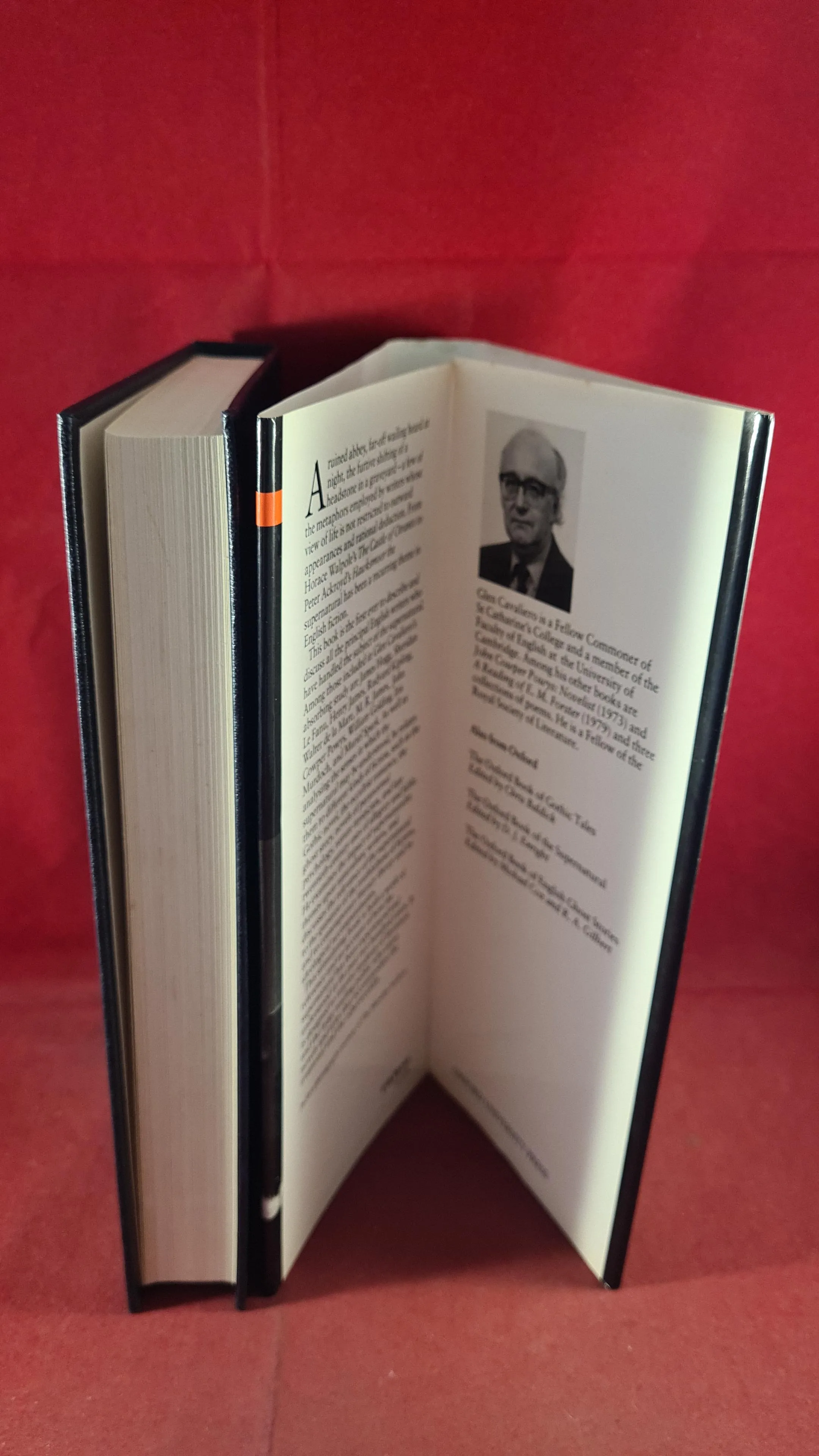 Glen Cavaliero - The Supernatural & English Fiction, Oxford, 1995, First Edition