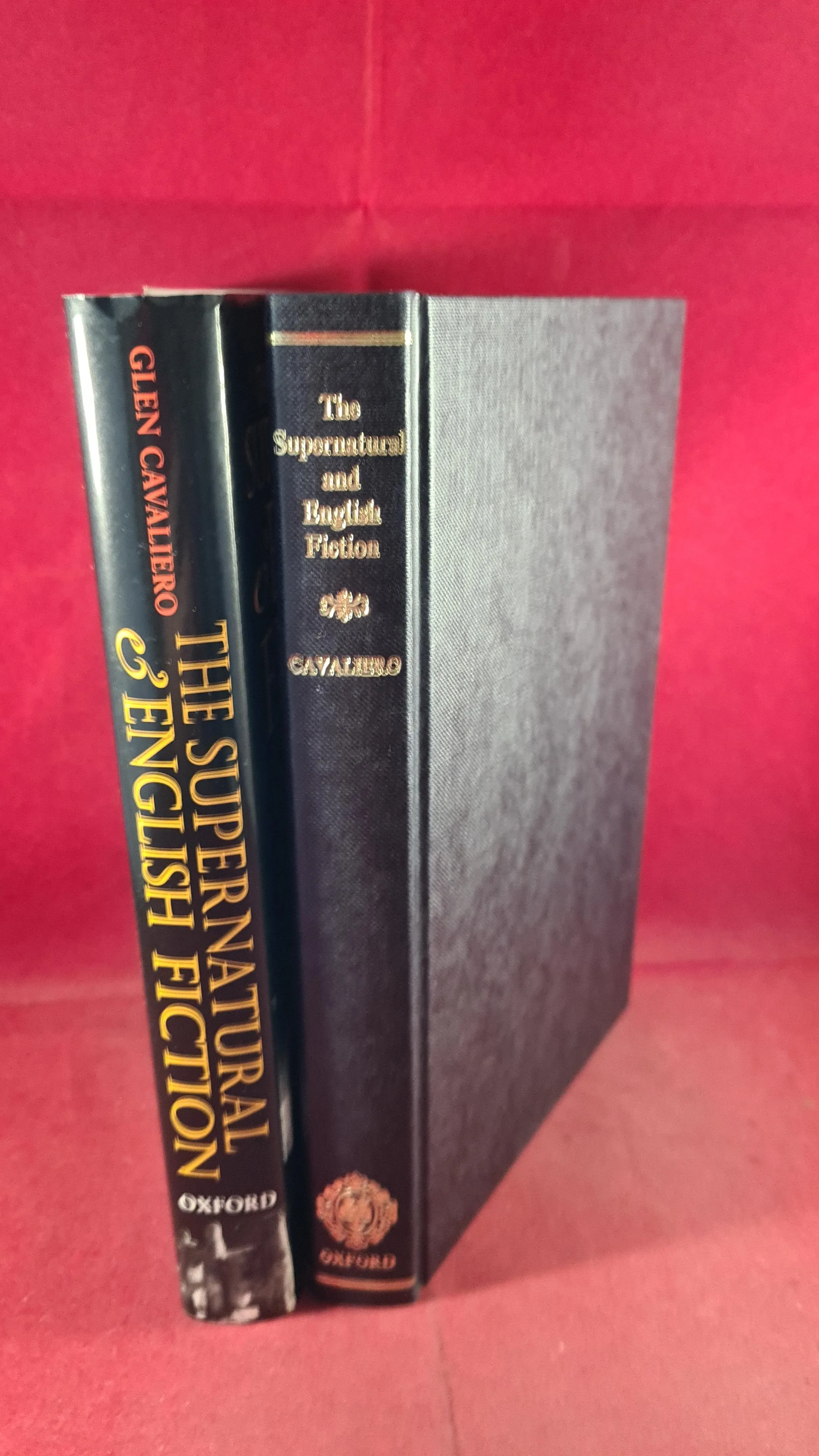 Glen Cavaliero - The Supernatural & English Fiction, Oxford, 1995, First Edition