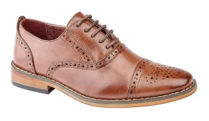 Goor B516B Boys Capped Lace Oxford Brogue Shoe