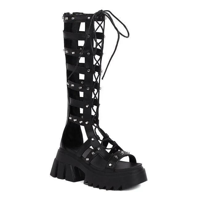 Gothic Gladiator Sandals