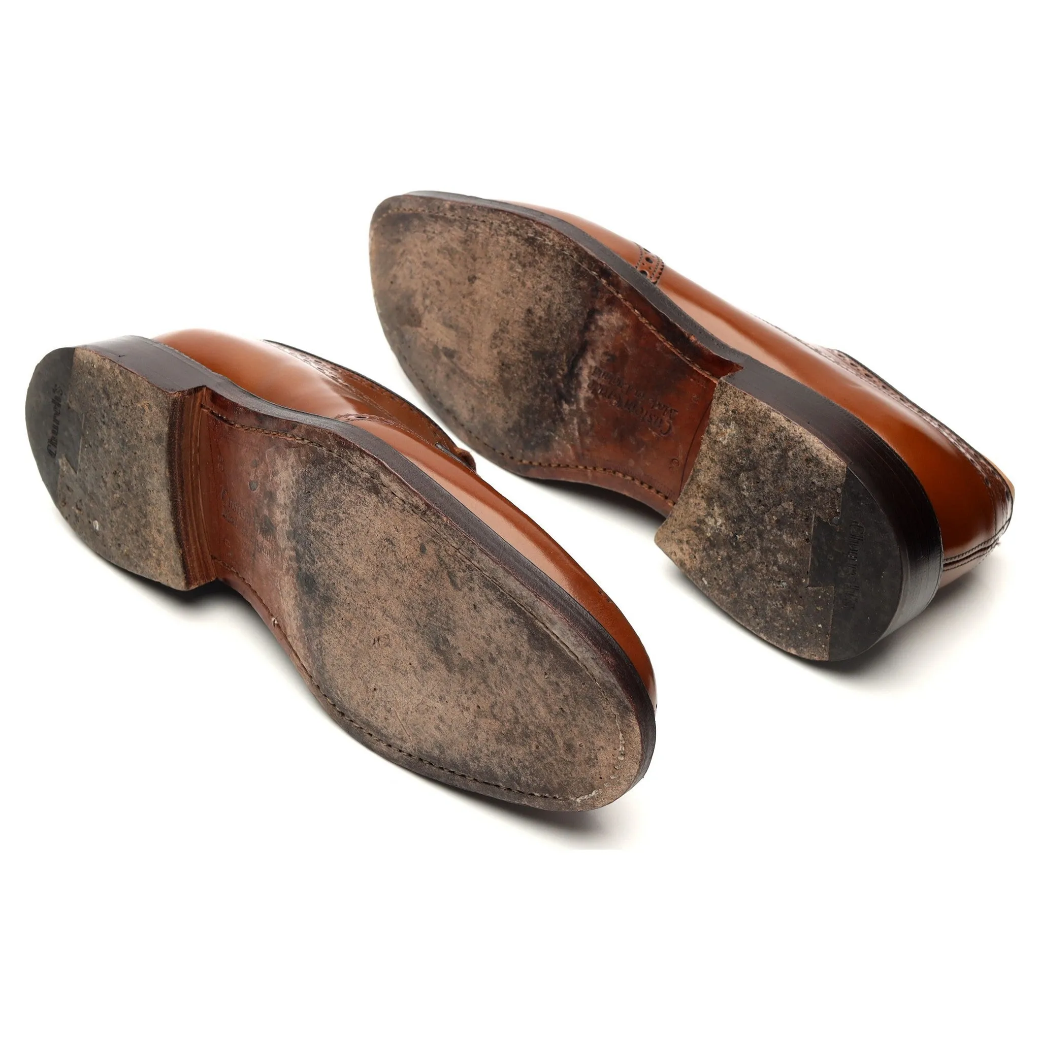 'Grafton' Brown Leather Derby Brogues UK 6 G