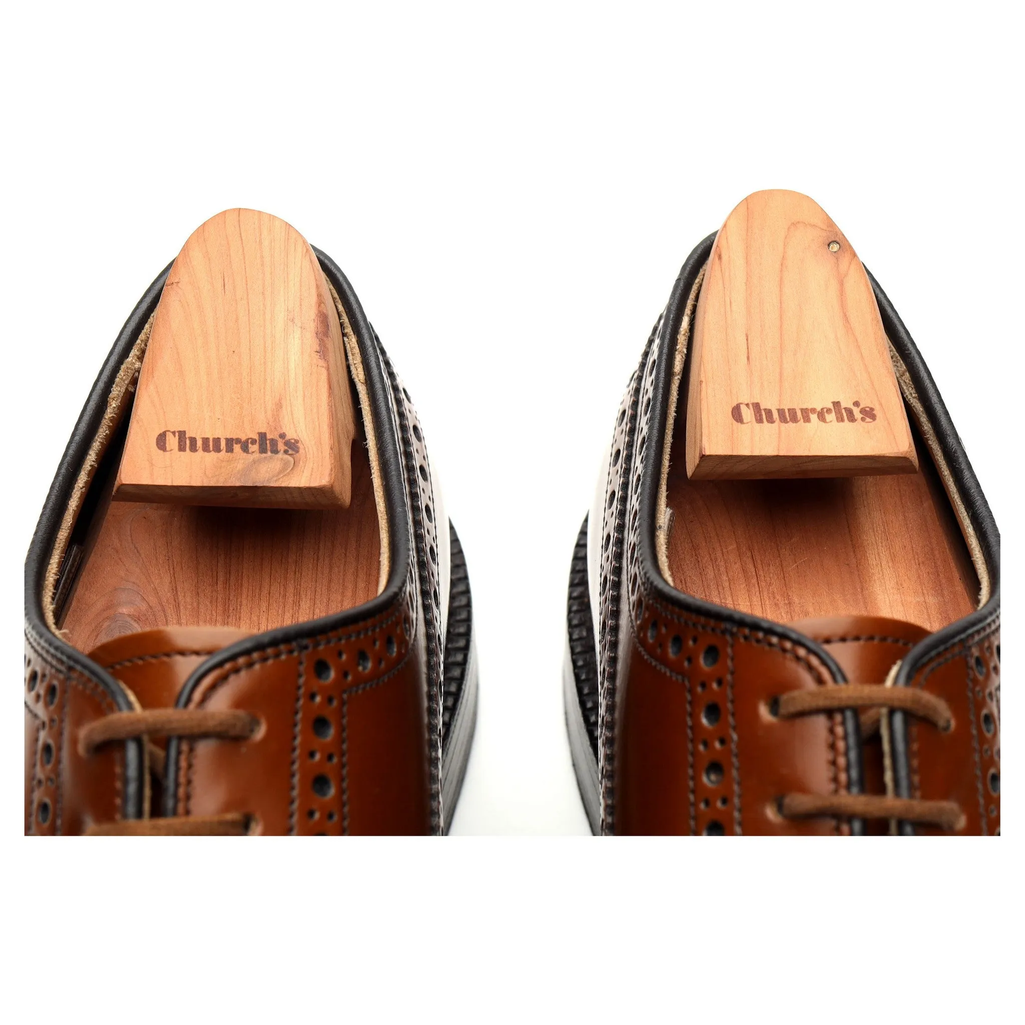 'Grafton' Brown Leather Derby Brogues UK 6 G