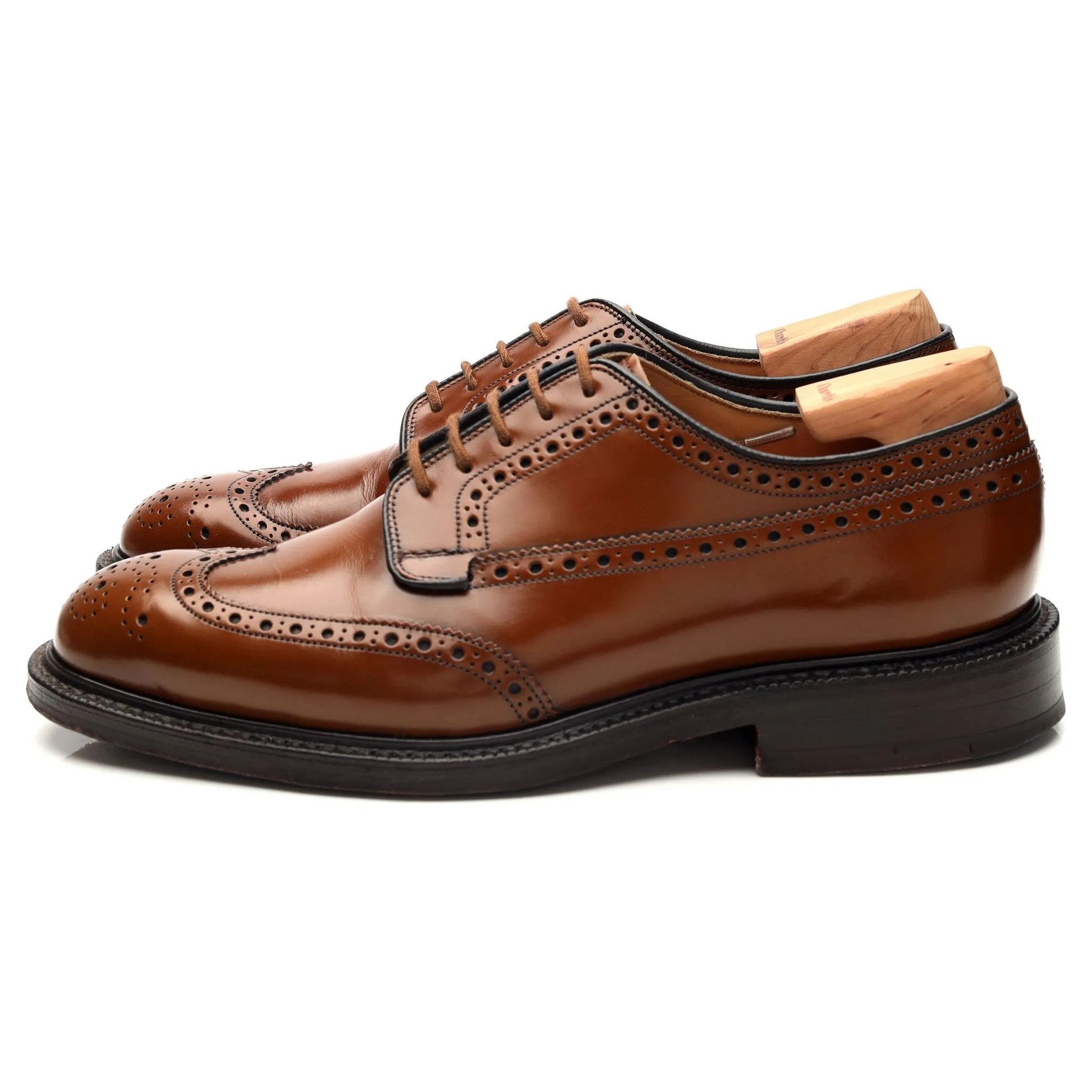 'Grafton' Brown Leather Derby Brogues UK 6 G