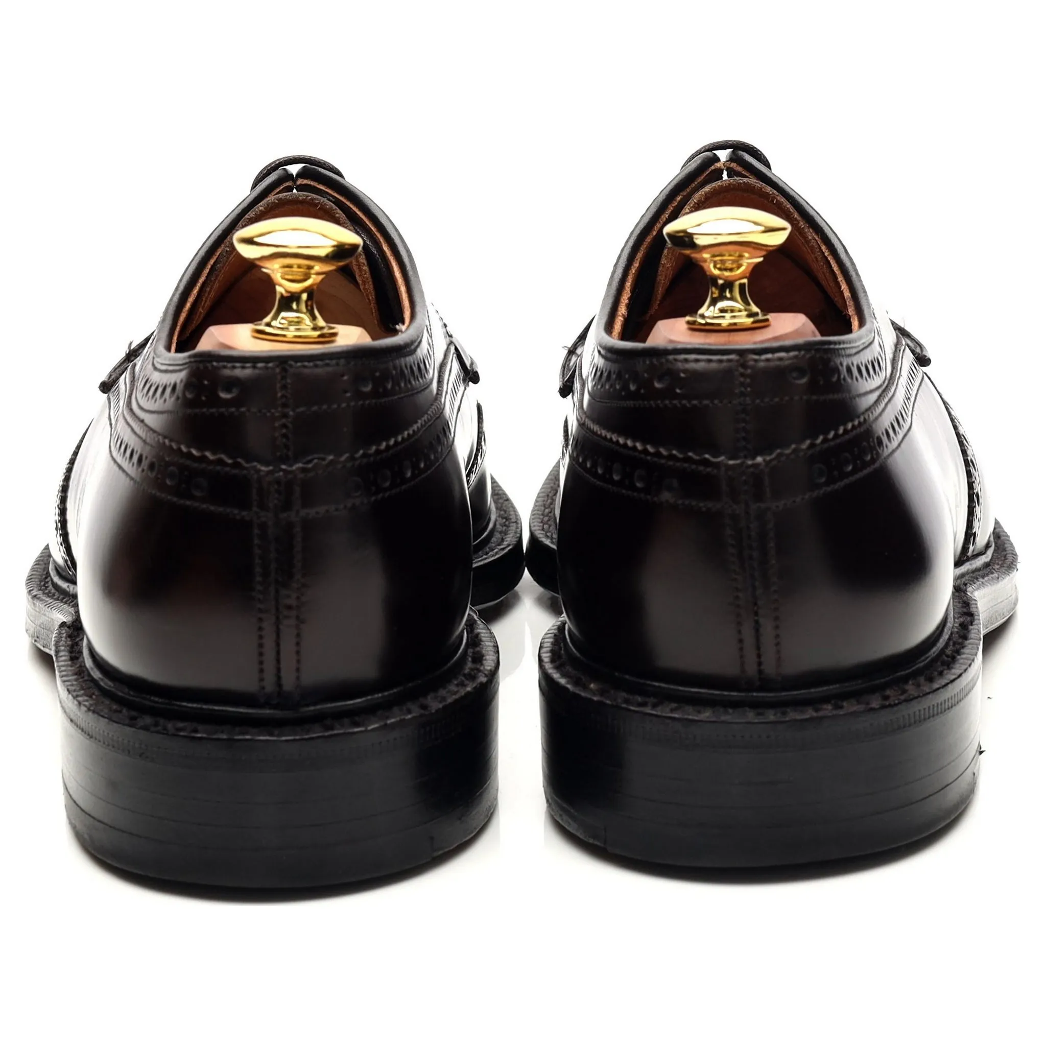 'Grafton' Dark Brown Leather Derby Brogue UK 8 F
