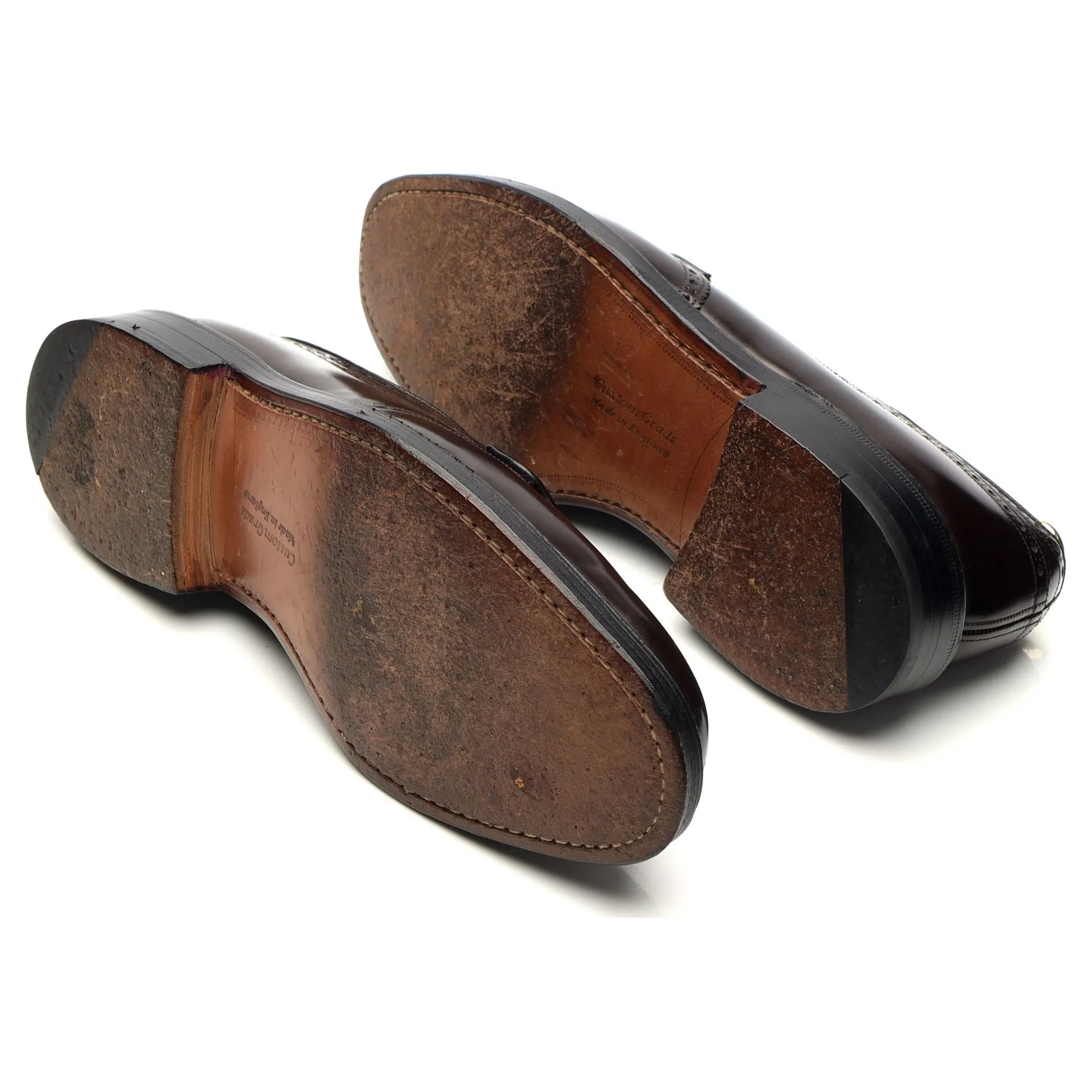 'Grafton' Dark Brown Leather Derby Brogue UK 8 F