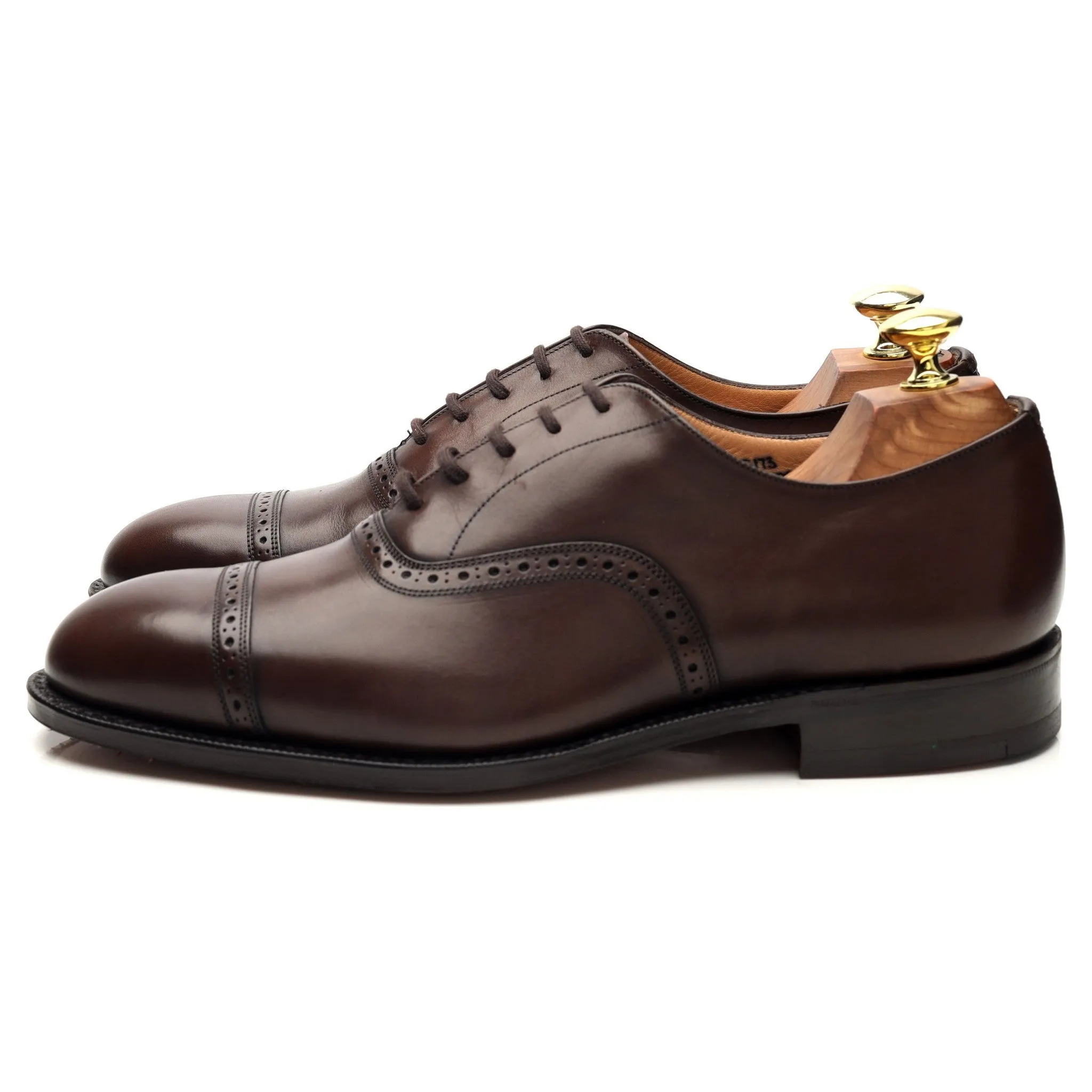 'Granby' Dark Brown Leather Oxford Brogue UK 7 G