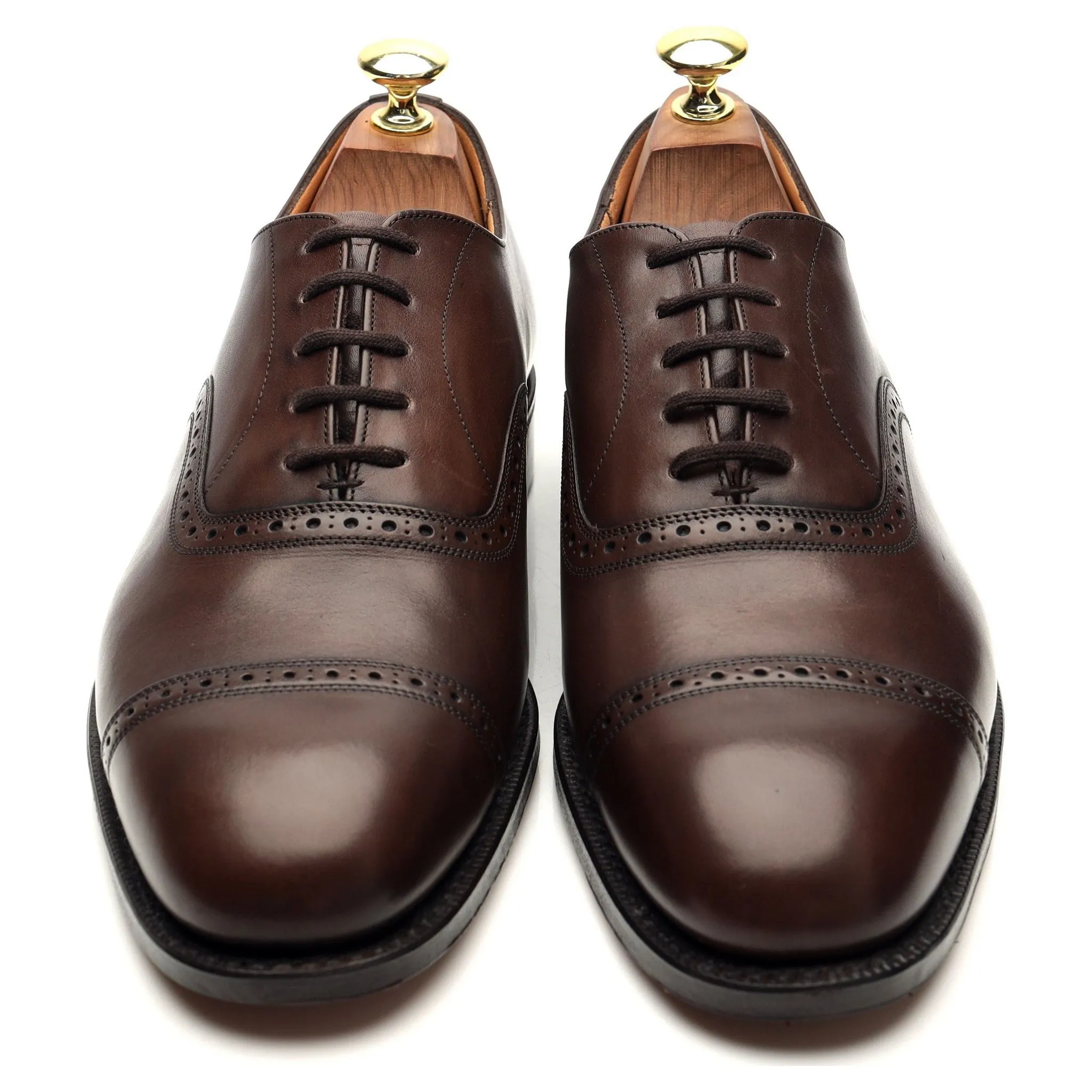 'Granby' Dark Brown Leather Oxford Brogue UK 7 G