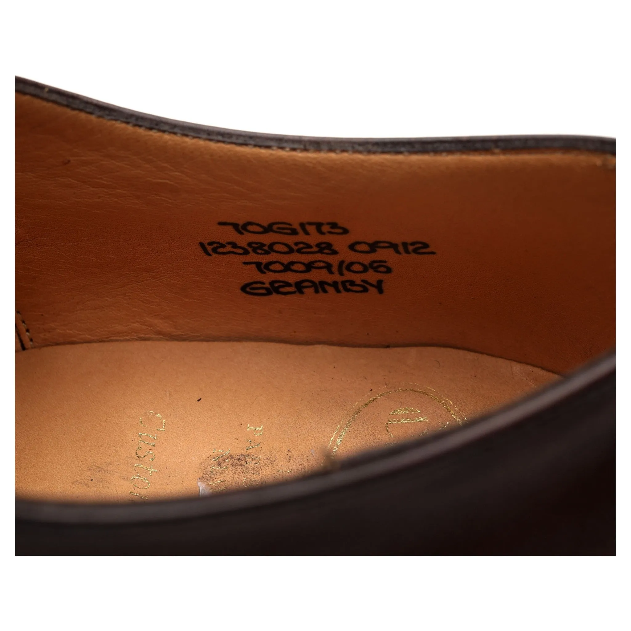 'Granby' Dark Brown Leather Oxford Brogue UK 7 G