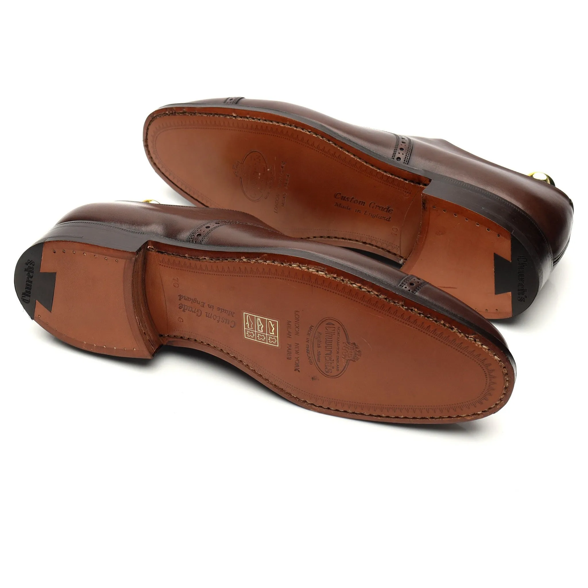 'Granby' Dark Brown Leather Oxford Brogue UK 7 G