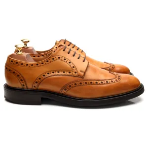 'Grassington' Tan Brown Leather Derby Brogues UK 9.5 F