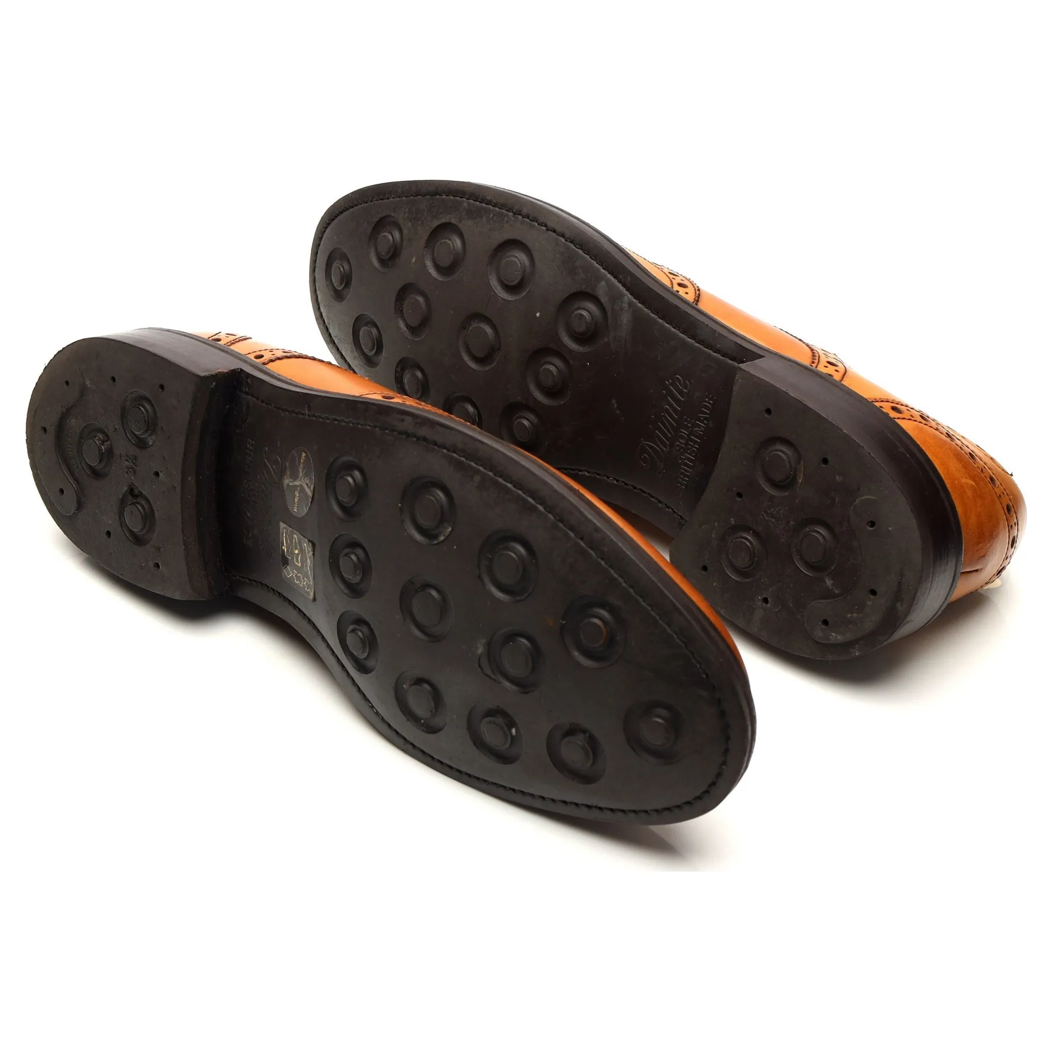 'Grassington' Tan Brown Leather Derby Brogues UK 9.5 F