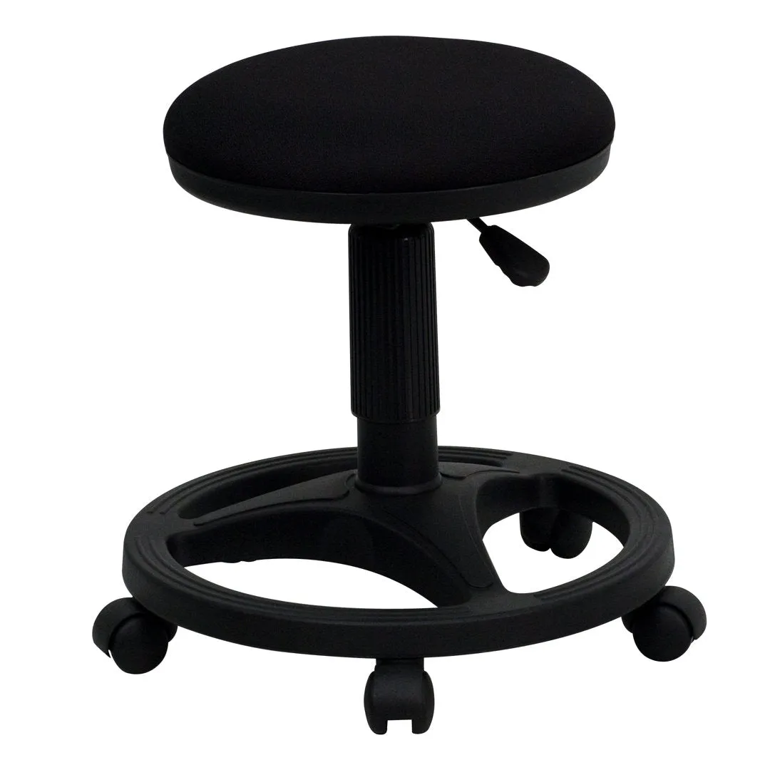 Gutierres Height Adjustable Stool with Footring Alcott Hill®