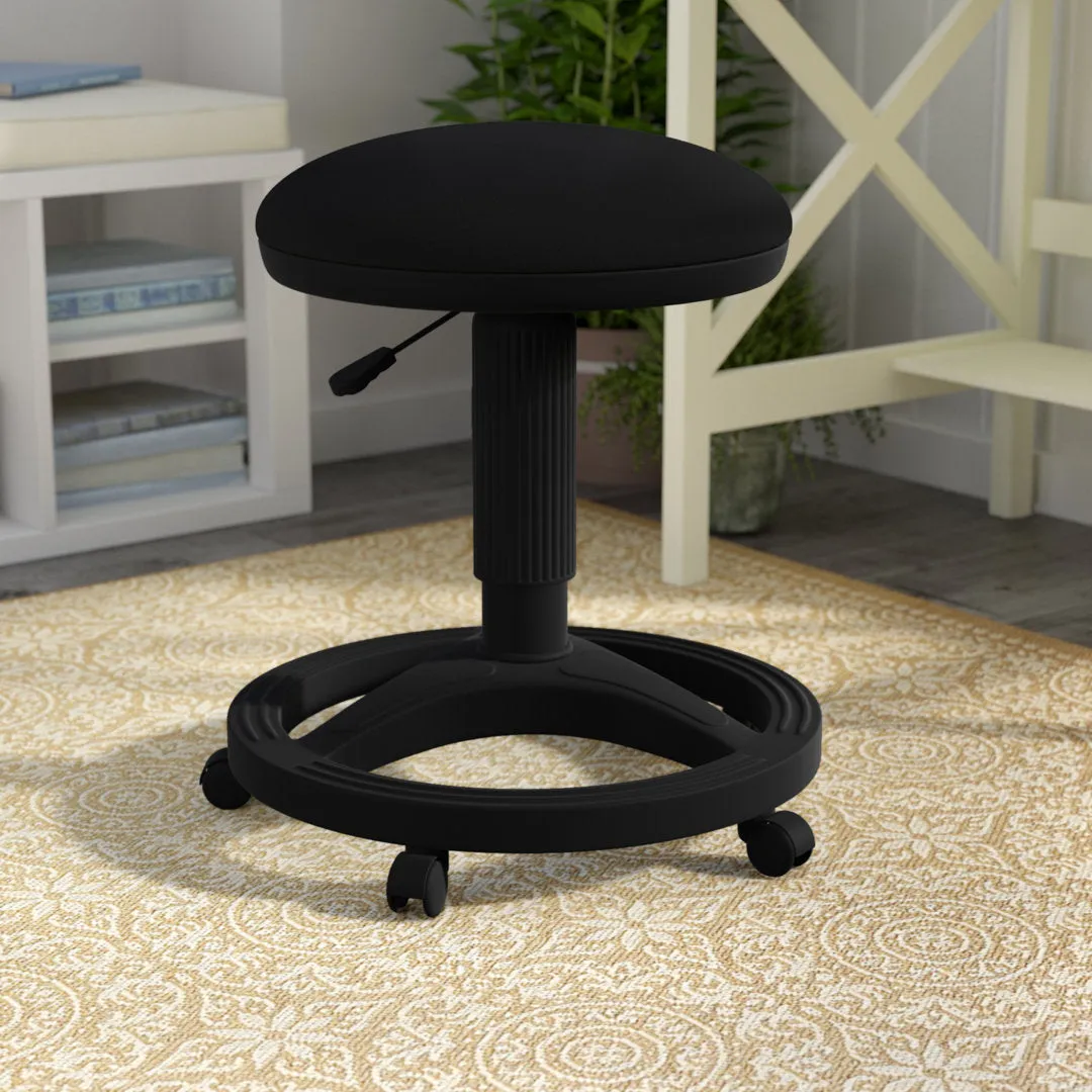 Gutierres Height Adjustable Stool with Footring Alcott Hill®