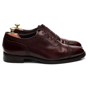 'Hamilton' Burgundy Leather Oxford Brogues UK 9