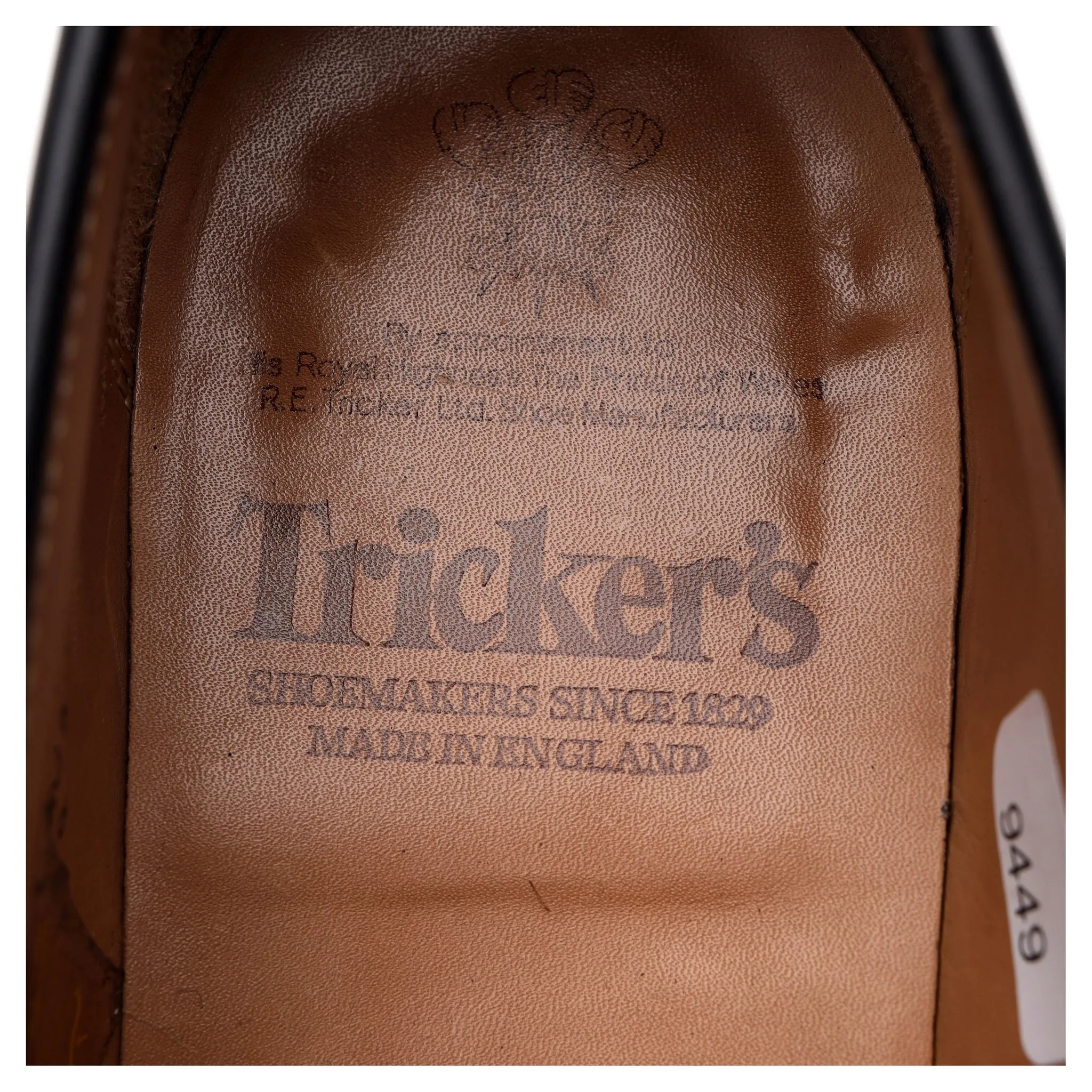 'Harvard' Black Leather Loafers UK 8