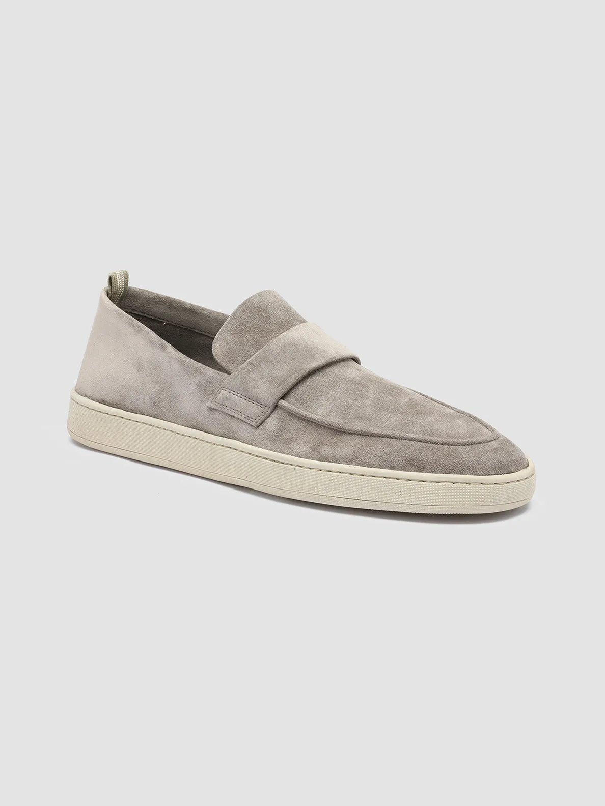 HERBIE 001 - Taupe Suede Penny Loafers