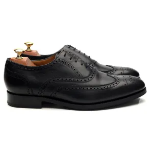 Herring 'Carnaby 2' Black Leather Oxford Brogue UK 9 G