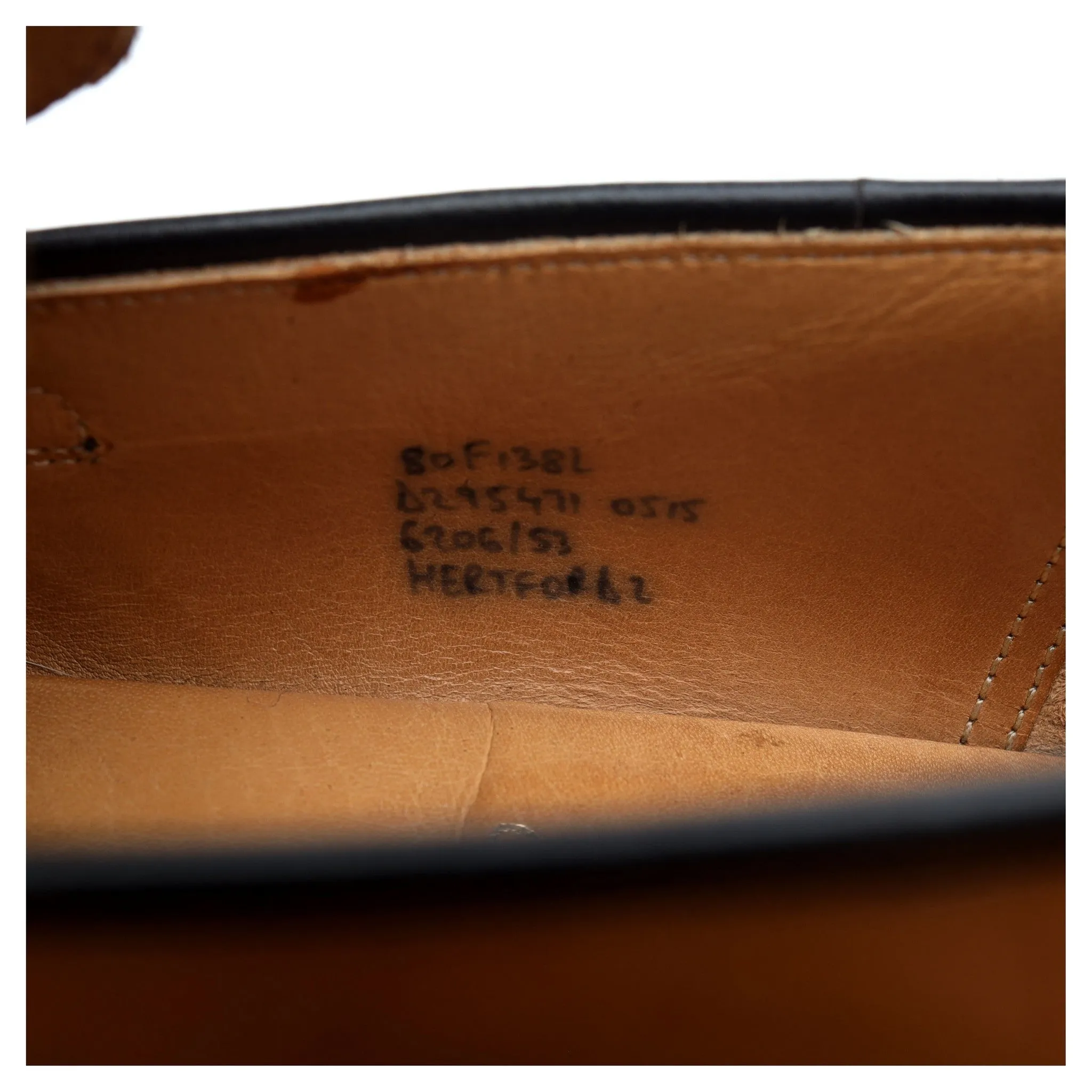 'Hertford 2' Tan Brown Leather Loafers UK 8 F