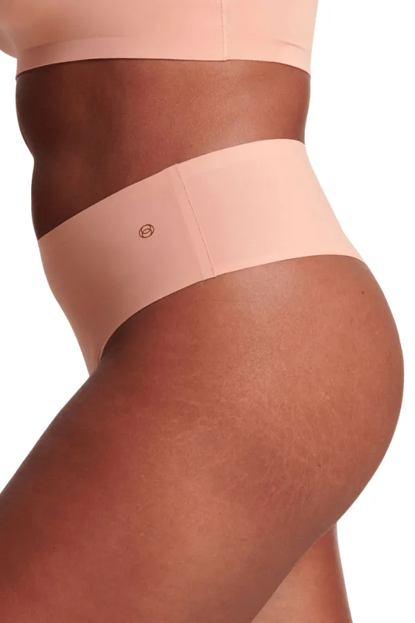 High-Waisted Thong - Blush