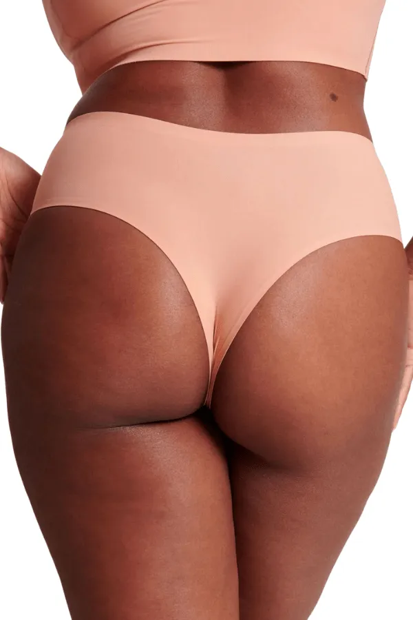 High-Waisted Thong - Blush