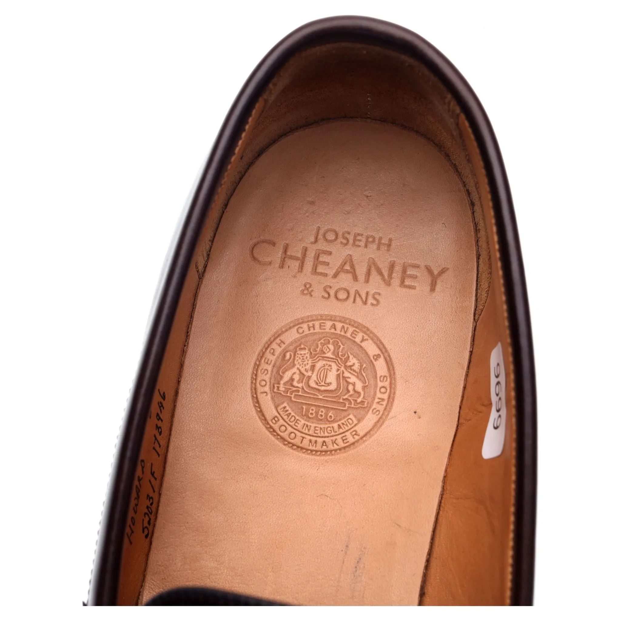 'Howard' Burgundy Leather Loafers UK 8 F