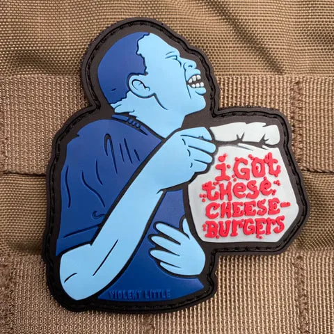 I GOT THESE CHEESEBURGERS PVC MORALE PATCH