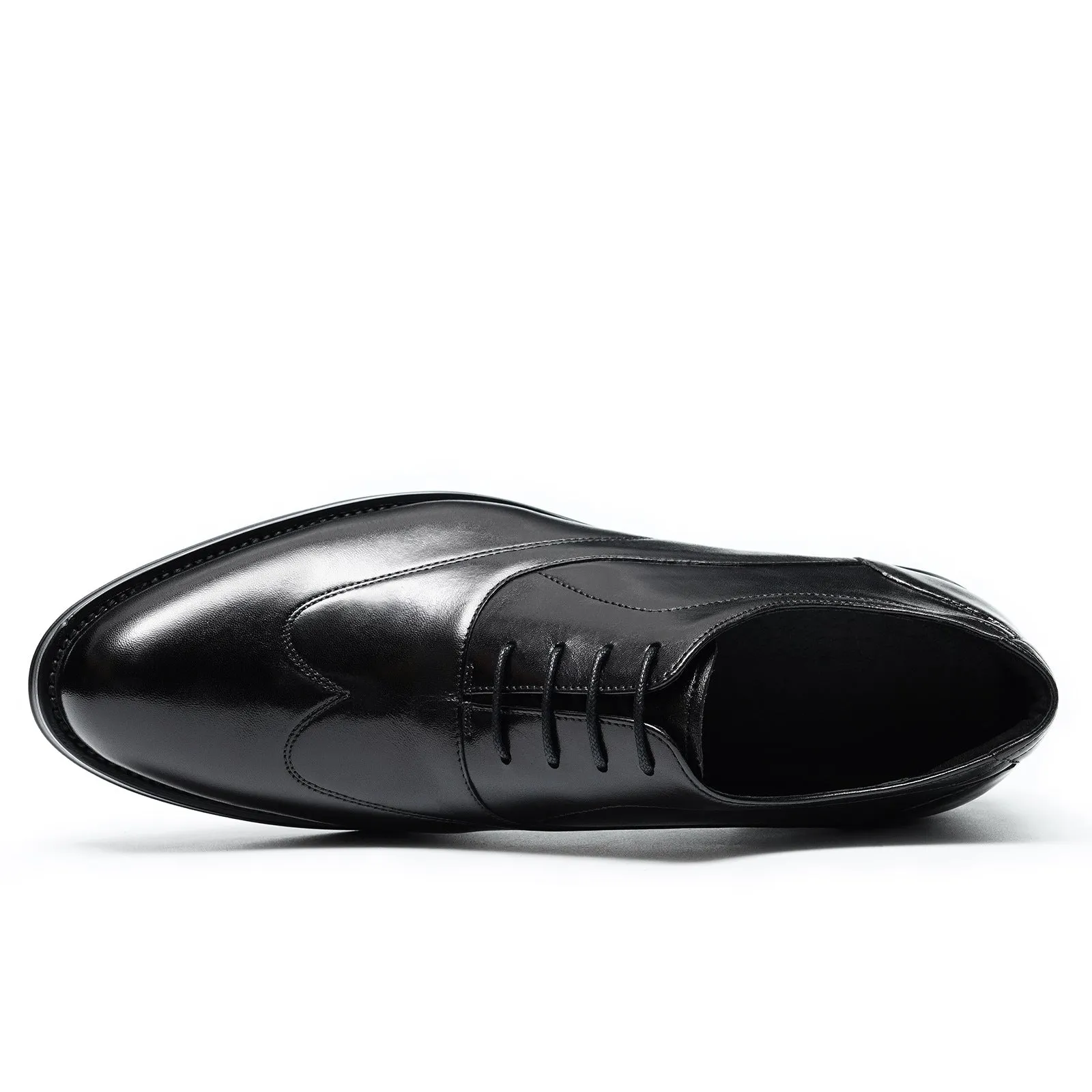 Inner Height Increasing Leather Shoes Men's Top Layer Cowhide Business Formal Wear Pointed Oxford Shoes Wedding Men's Shoes21311
