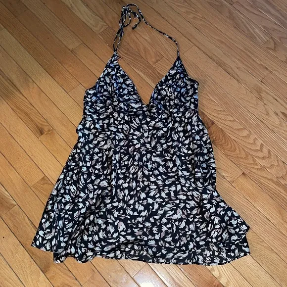 Intimately Free People hang on halter slip dress L