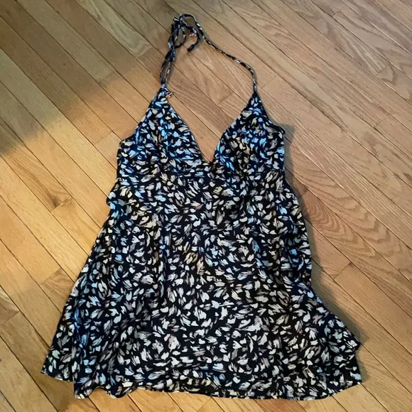 Intimately Free People hang on halter slip dress L