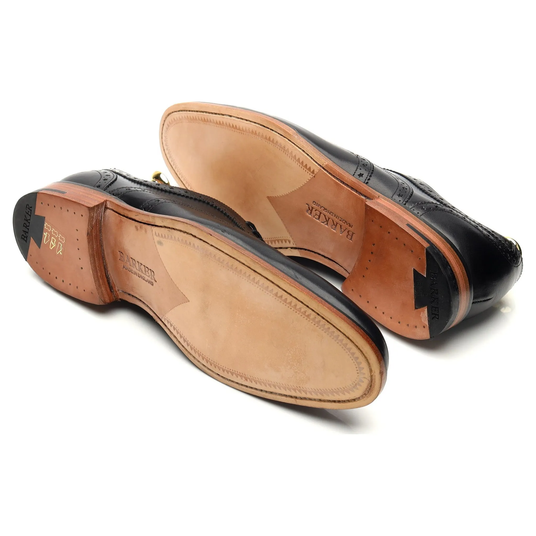 'Jensen' Black Leather Oxford Brogues UK 7 F