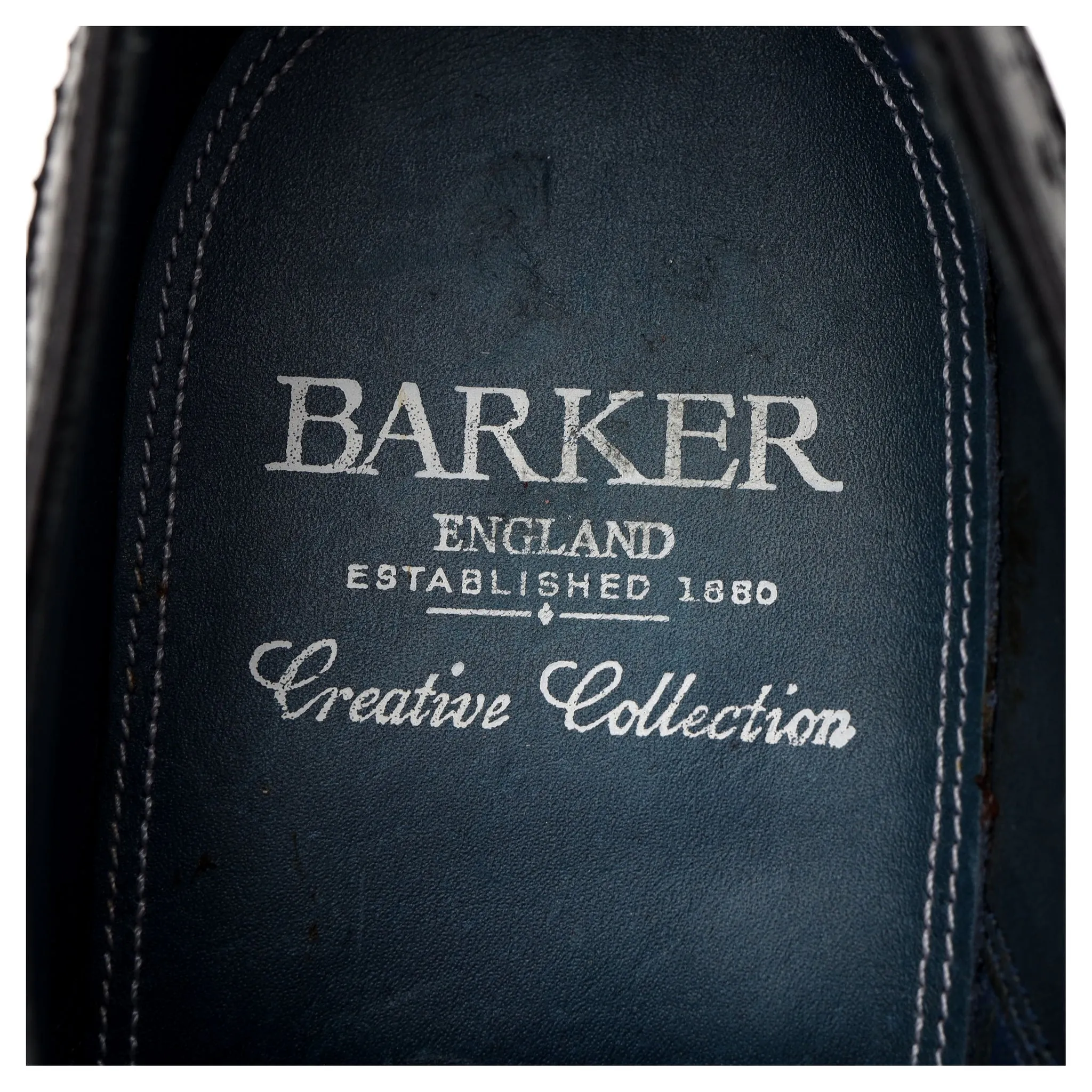 'Jensen' Black Leather Oxford Brogues UK 7 F