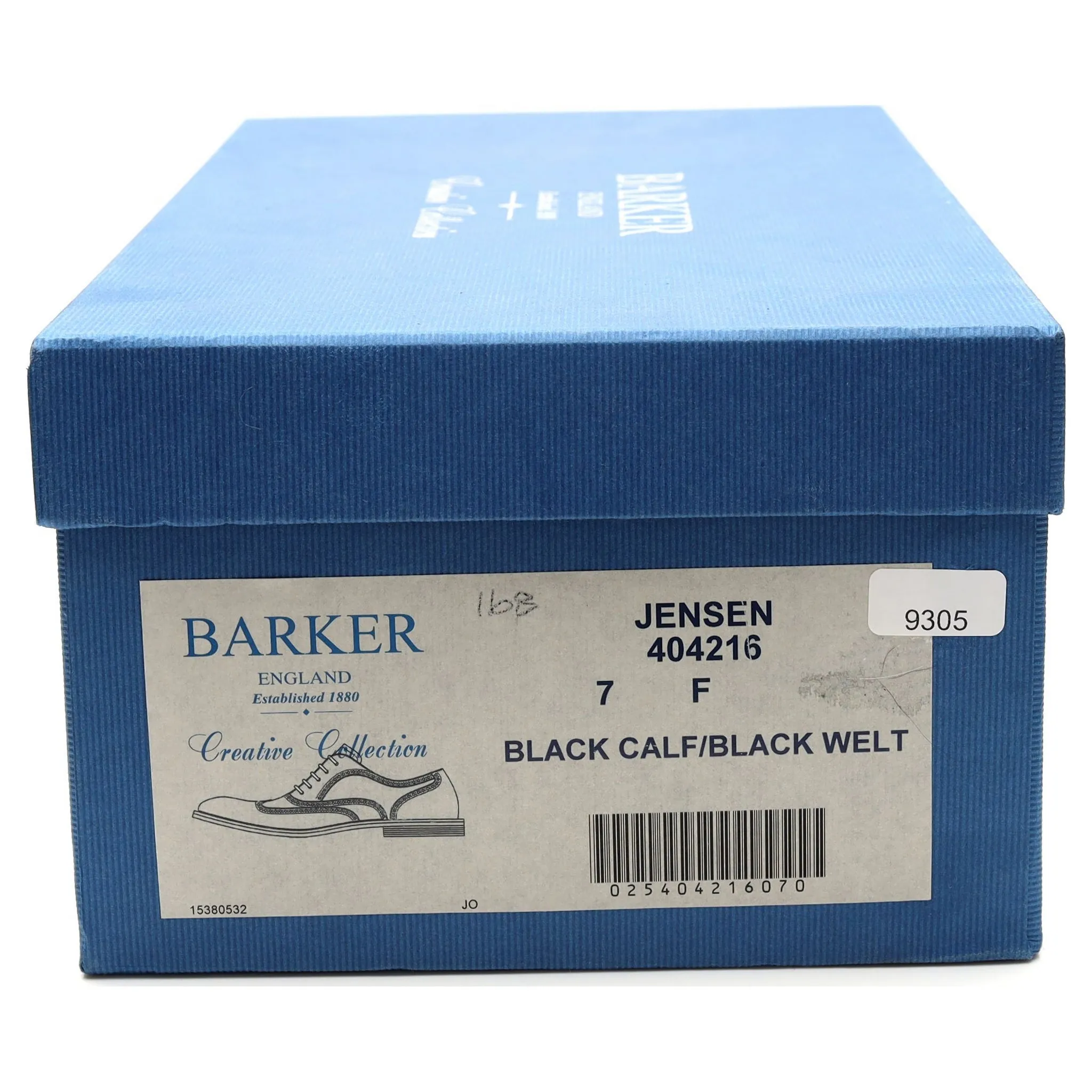 'Jensen' Black Leather Oxford Brogues UK 7 F
