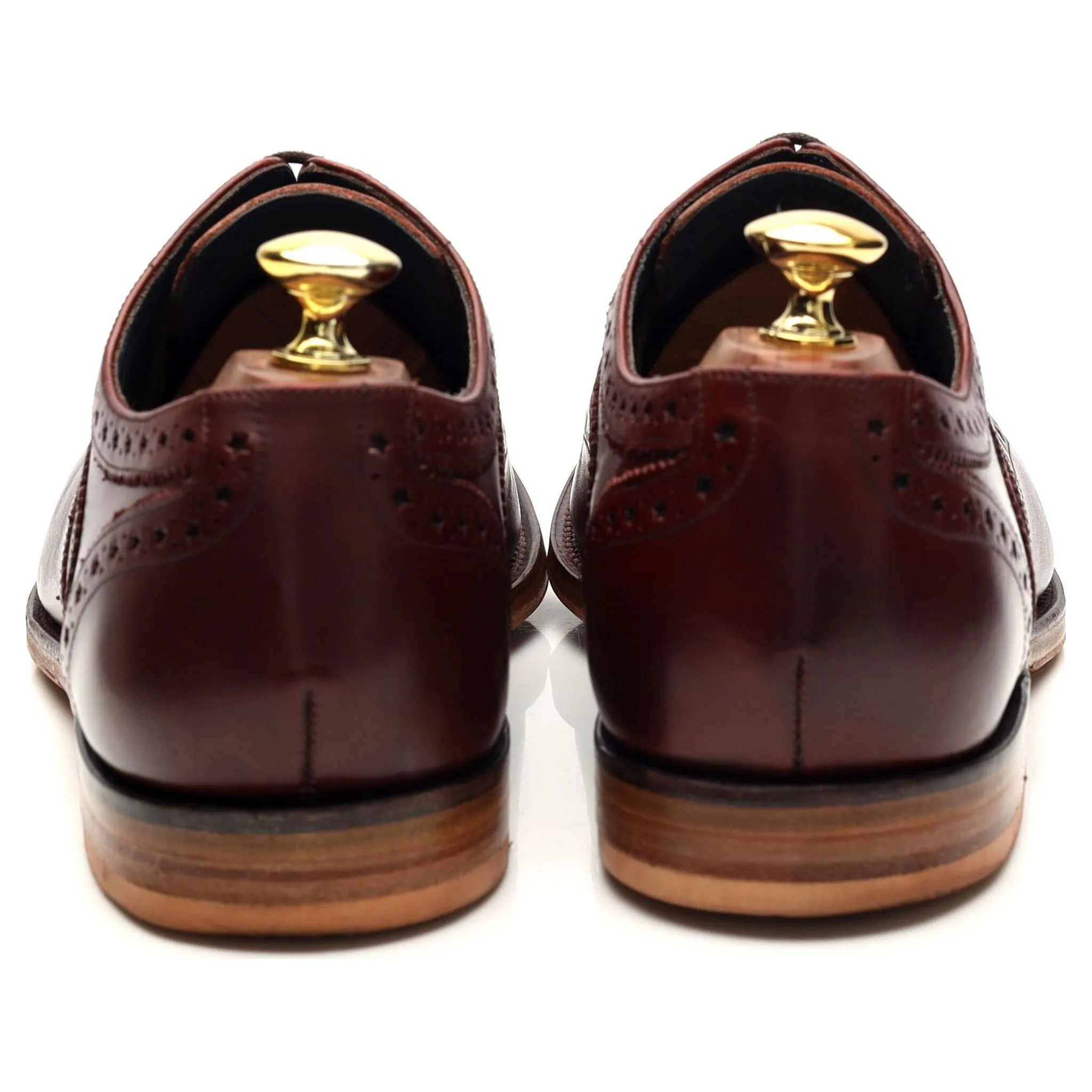 'Jensen' Burgundy Leather Oxford Brogues UK 8 F