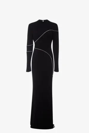 Jersey Backless Gown