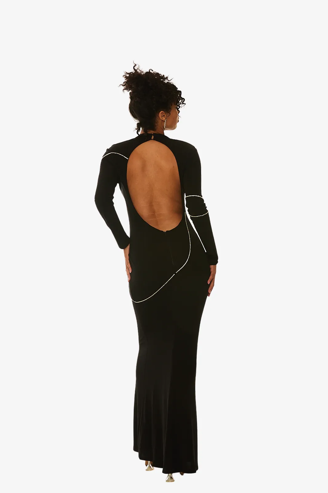 Jersey Backless Gown