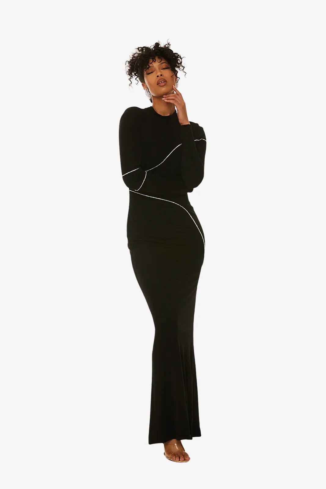 Jersey Backless Gown
