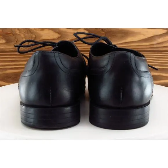 Joseph‎ Abboud Sz 11 Derby Oxfords Black Leather Men Lace Up Medium