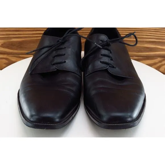 Joseph‎ Abboud Sz 11 Derby Oxfords Black Leather Men Lace Up Medium