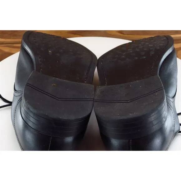Joseph‎ Abboud Sz 11 Derby Oxfords Black Leather Men Lace Up Medium