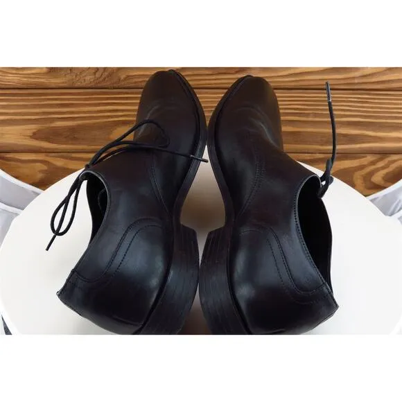 Joseph‎ Abboud Sz 11 Derby Oxfords Black Leather Men Lace Up Medium