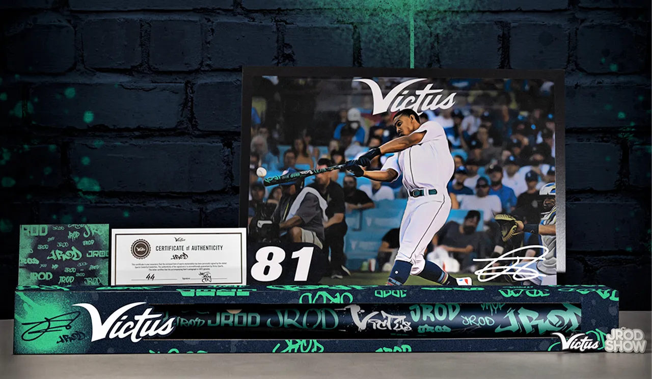 Julio Rodriguez Signed Limited 2022 Home Run Derby Victus Pro Model Bat JSA /44