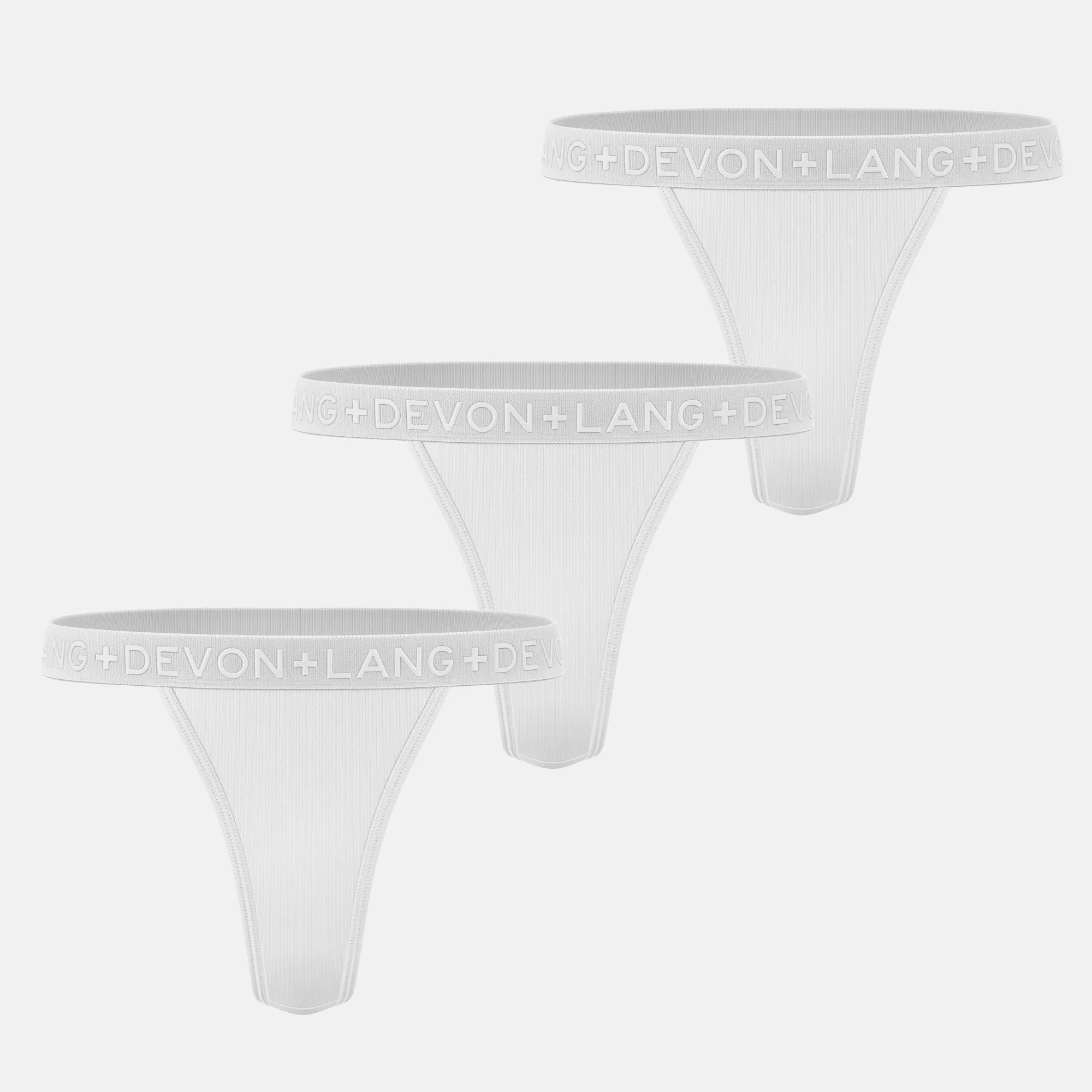 Katrina V-Thong - Multi-Packs - Glacier White