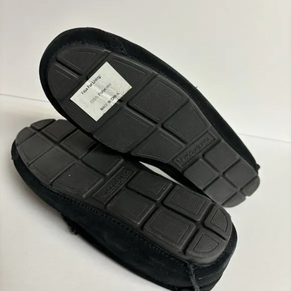 Koolaburra Men’s Tipton Black Suede Slippers, Size 9 M