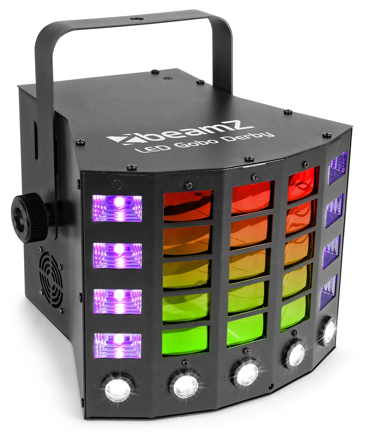 LED Gobo Derby 21x3W RGBA Strobe UV DMX
