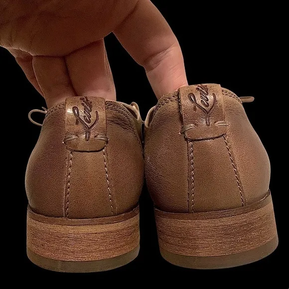 𝅺LEVI'S Men's Brown Derby Oxford Lace Up Shoes Size 9